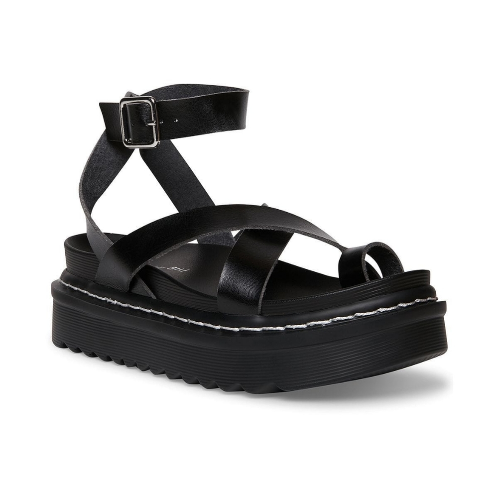 Madden Girl black platform sandals